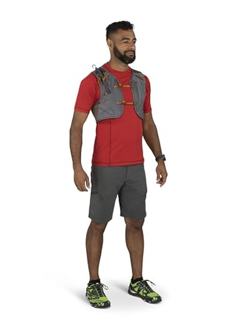 Osprey Duro 6L Men's Running Hydration Vest with Hydraulics Reservoir, Phantom Grey/Toffee Orange, Large