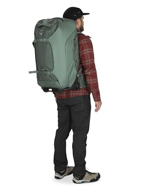 Osprey Sojourn 22"/45L Wheeled Travel Backpack with Harness, Koseret Green
