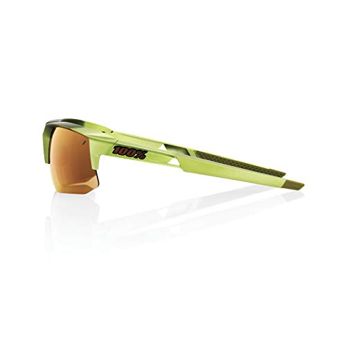 100% Speedcoupe Sport Performance Sunglasses - Sport and Cycling Eyewear (Matte Metallic VIPERIDAE - Bronze Multilayer Mirror)