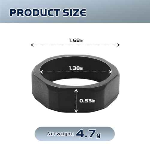Silica Gel Anti Roll Ring Replacement for Streamlight Stinger Flashlight - 75702 Flashlight Accessories Fit Any 40mm Lens Light