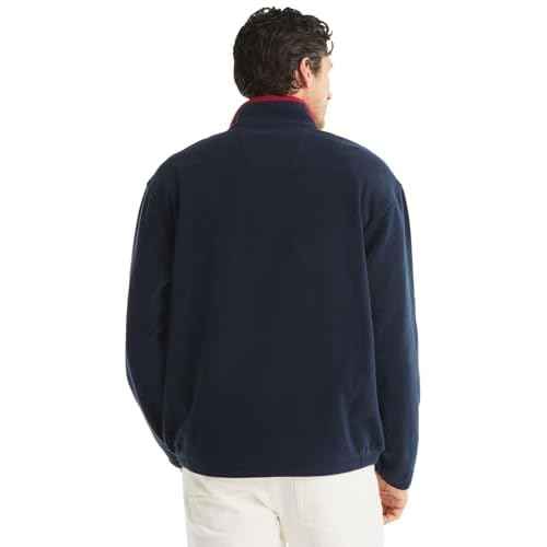 NAUTICA Men's Solid 1/4 Zip Fleece Sweatshirt