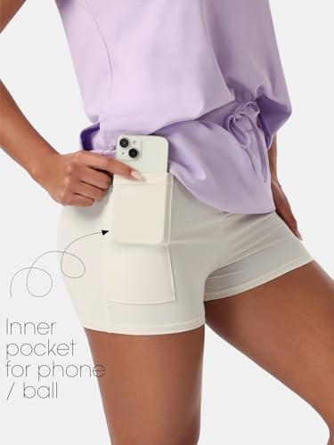 Women Cotton Skirt Set with Sleeveless Top and Tennis Skort - Light Purple Small