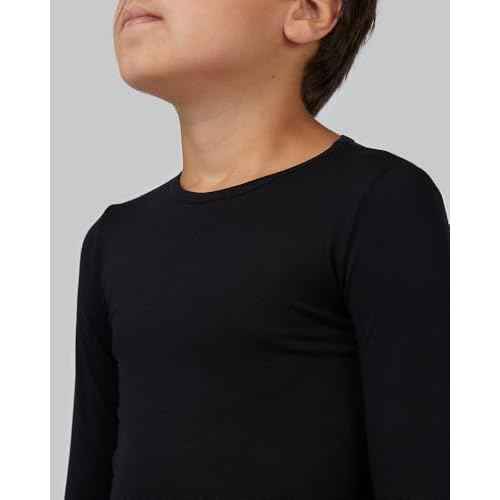 32 Degrees Heat Unisex Kids 2 Piece Baselayer Long Sleeve Crew Neck & Legging Set | 4-Way Stretch | Form Fitting | Thermal