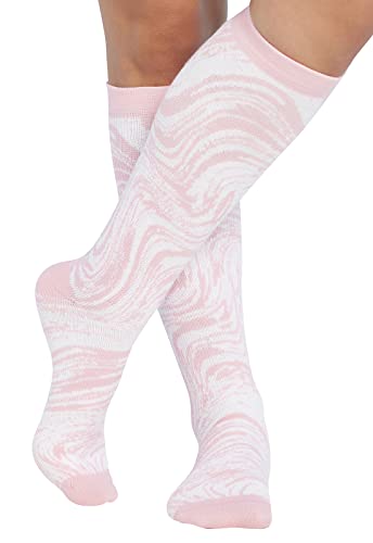 Support Socks Women 12 mmHg Compression Stockings - One Size Tonal Waves