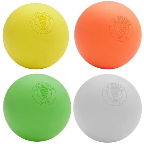 Mixed Lacrosse Balls Set - 4 Pack for Practice & Training