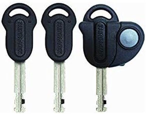 Kryptonite Evolution Bike Disc Lock, Small U-Lock 14mm Shackle with Keys, Heavy Duty Anti-Theft Bicycle Lock, High Security Mini for Powersports Motorcycles E-Bikes Scooters