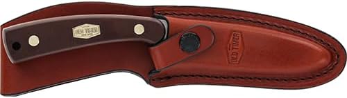Old Timer 158OT Guthook Skinner 7.3in High Carbon S.S. Full Tang Fixed Blade Knife with 3.5in Blade and Sawcut Handle for Outdoor, Hunting and Camping