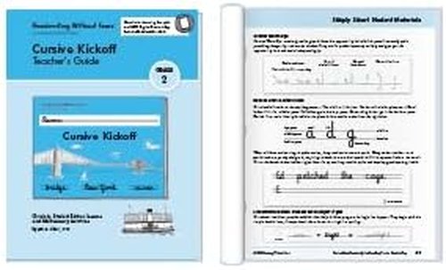 Handwriting Without Tears, 2nd Grade Print to Cursive Bundle - Includes Cursive Kickoff, Writing Journal, Teacher's Guide, Pencils, and Cursive Alphabet Desk Strips