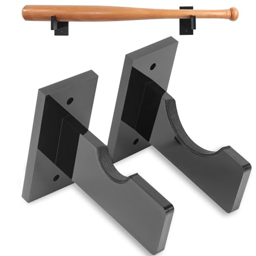 Black Baseball Bat Wall Mount Display Box Acrylic Holder for Collectibles