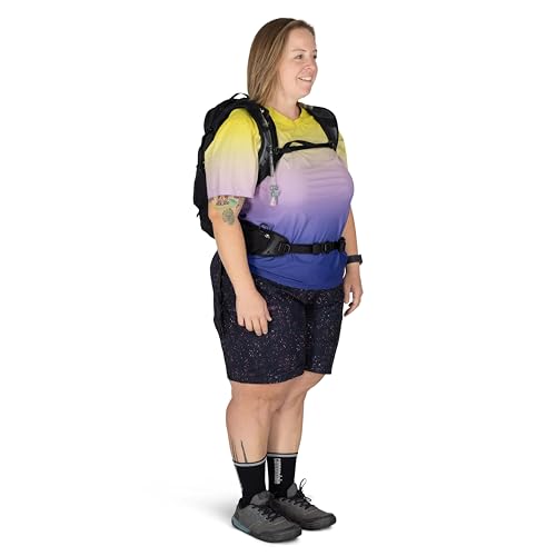 Osprey Raven 14L Women's Biking Backpack with Hydraulics Reservoir, Space Travel/Toffee Orange, Extended Fit