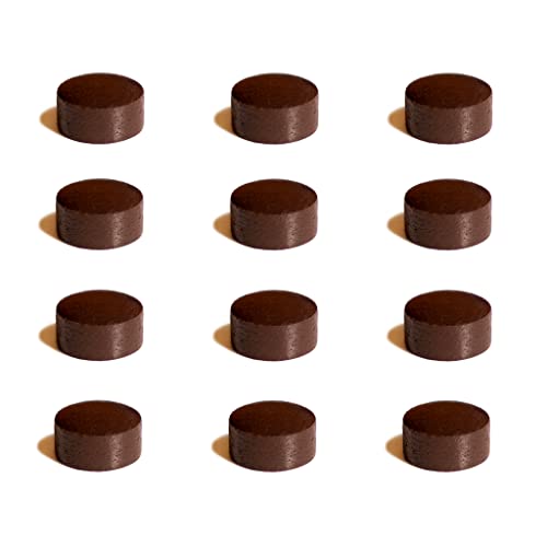 14mm Billiard Cue Tips Pack of 12 - Le Pro Medium Hard Leather Tips