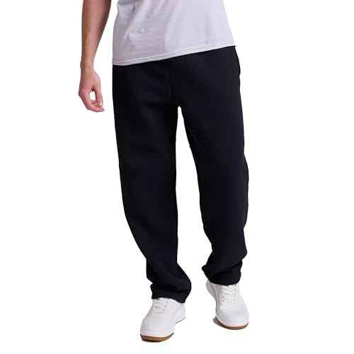 Russell Athletic Men's Dri Power Fleece Open Bottom Sweatpants with Pockets, Relaxed Fit, Moisture Wicking