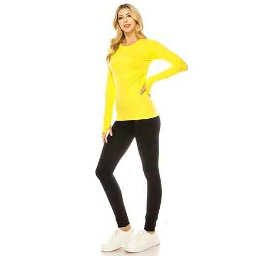 ANNVA U.S.A. Long Sleeve Workout Shirts for Women,Swiftly Tech Workout Shirts,Athletic Yoga Gym Workout Tops Soft & Stretchy
