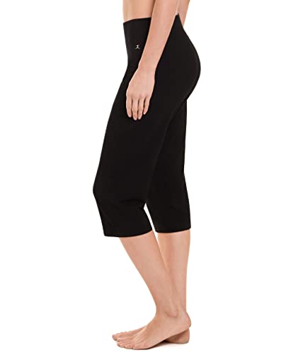 Danskin Women's Sleek Fit Yoga Crop Pants - Large Black