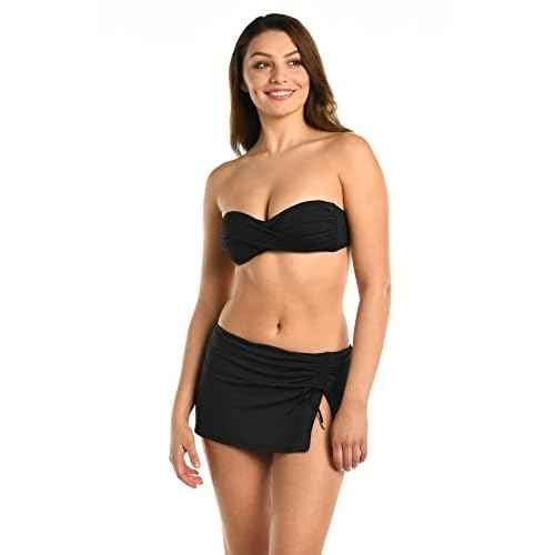 La Blanca Women's Standard Island Goddess Bandeau Bikini Swimsuit Top