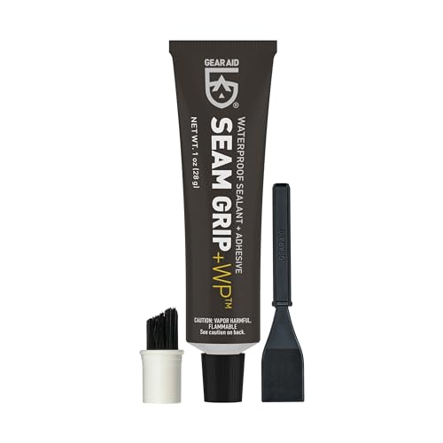 GEAR AID Seam Grip WP Waterproof Sealant and Adhesive for Jackets, Tents, Sleeping Pads and Outdoor Fabric | Repairs Rips, Seals Seams on Nylon, Canvas and Vinyl