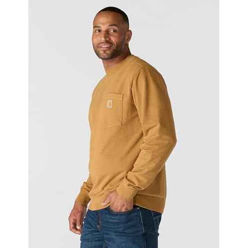 Carhartt Men's Relaxed Fit Midweight Garment Dye French Terry Crewneck Pocket Sweatshirt