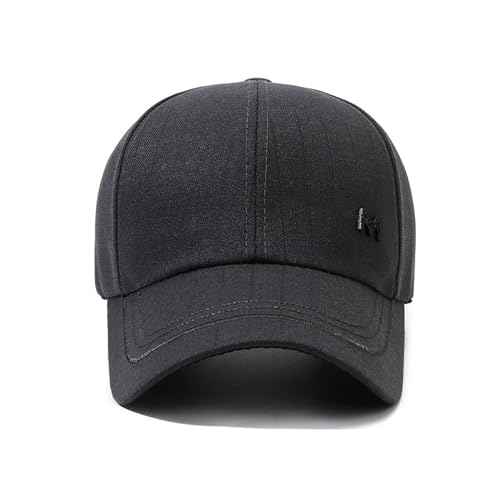 Men's Striped Vintage M Baseball Cap Cotton Trucker Hats Structured Golf Caps Adjustable Low Profile Dad Hat