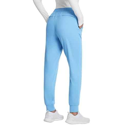 baleaf Women's Fleece Lined Pants Joggers Water Resistant Zipper Pockets Winter Thermal Golf Pants Cold Weather Gear