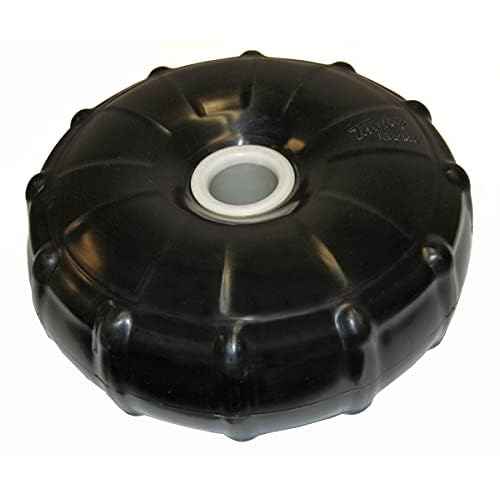 Taylor Made 14" Black Dock Post Wheel with Heavy-Duty Marine-Grade Vinyl, Wear-Resistant Center Axle Bushing - 2020108500