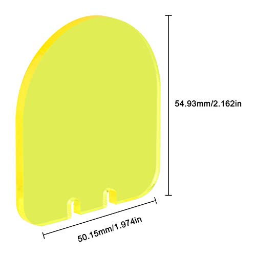 High Impact Lens Protector for 20mm Rail Scope Shields - Clear & Yellow
