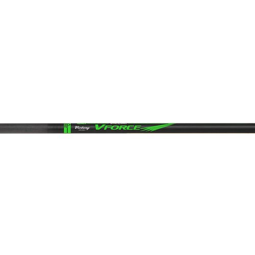 Victory Archery VForce 0.245" Standard Diameter Hunting Arrow (Spine: 350, 12 Pack Bare Shafts, Straightness ± 0.003 - Gamer - Green)