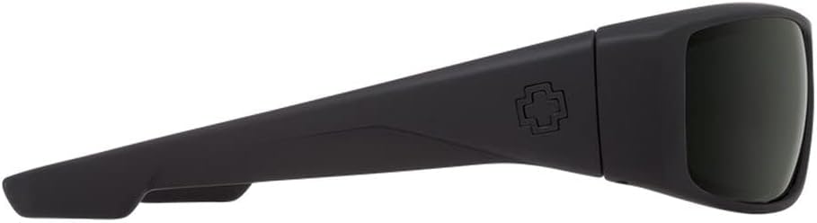 SPY OPTIC LOGAN MATTE BLACK POLARIZED PLASTIC SIGNATURE GREY LENS SUNGLASSES SHADES