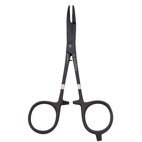 Fishing Clamp Curved 5.5 Inch Black Saltwater Tackle Tool