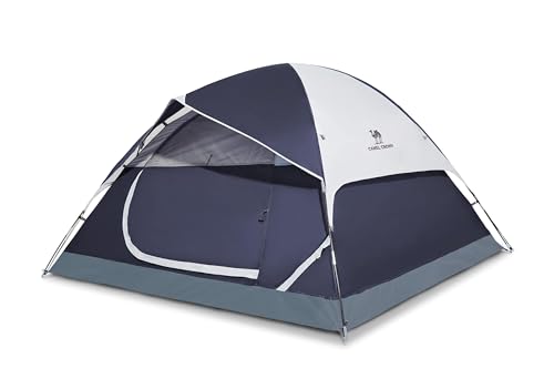 Camel Crown 2-5 Person Dome Tent Waterproof Spacious Lightweight Navy Blue/Grey