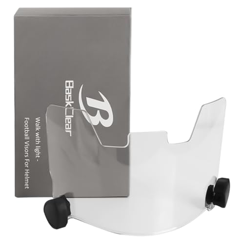 Football Visor Helmet Clear Visor Scratch Resistant UV Block Anti-Fog Fits Youth & Adult