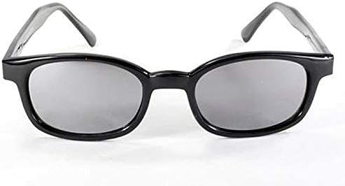 Unisex Biker Sunglasses - X-KD Silver & Smoked Lens, One Size - Stylish & Durable