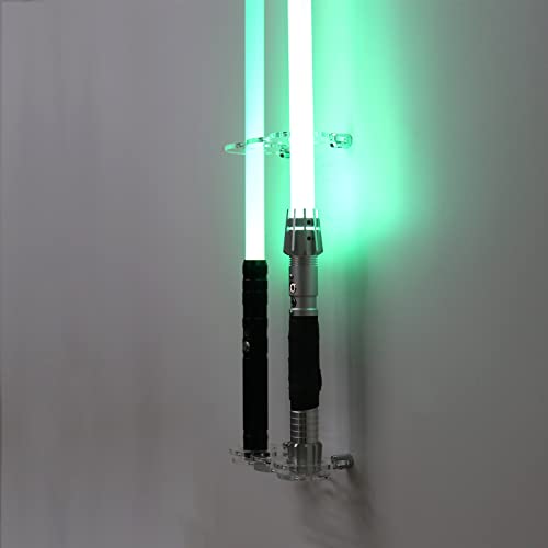 Lightsaber Wall Mount Rack - Transparent 3 Holes Lightsaber Display Stand