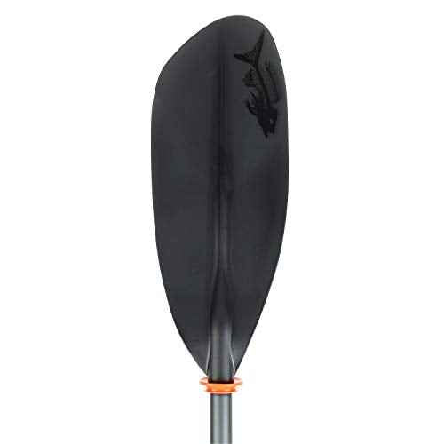 Attwood 11758-2 Vibrant Asymmetrical Paddle, Length-Adjustable, 7 to 7 ¨ö Feet Long, Black Blades, Kayaking