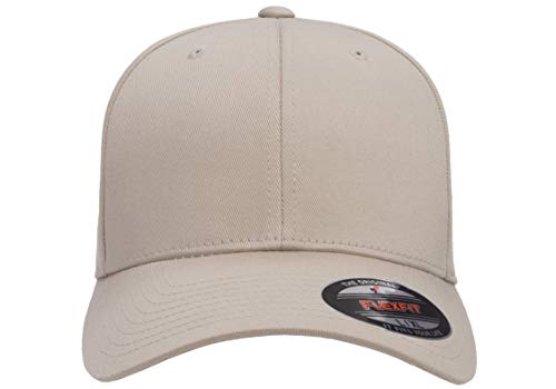 Flexfit Men's Athletic Fitted Baseball Cap - Small-Medium Stone