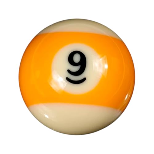 Pool Ball Replacement #9 - 2-1/4 Inch Standard Billiard Ball for Pool Tables - Variation 9
