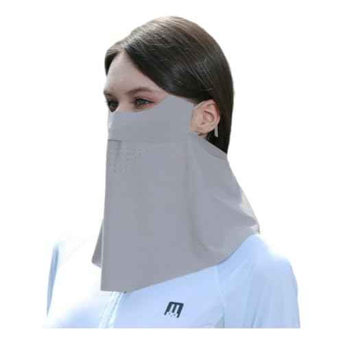 Sun Protection Neck Gaiter Face Scarf with Ear Loops,Lightweight Balaclava Style Face Scarf Cover for Outdoor Sunscreen