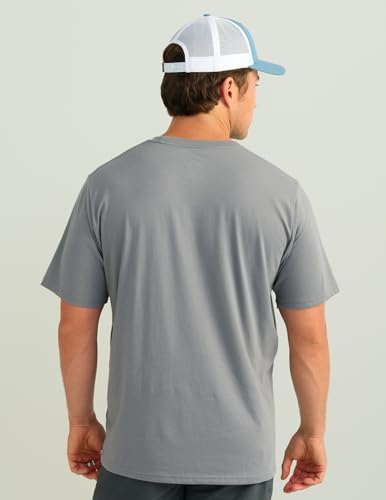 Performance Fishing T-Shirt for Men - Huk Stacked Logo Night Owl Medium