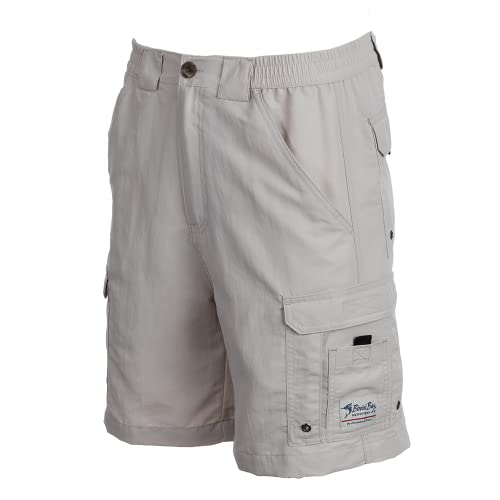 Men's Fishing Shorts - Cement, BloodGuard Bimini Bay Boca Grande II 34