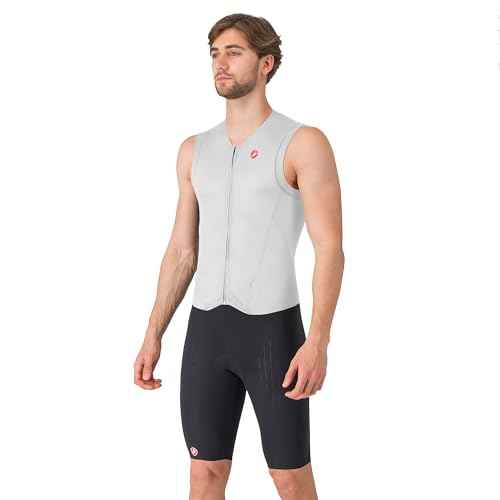 CASTELLI Men¡¯s Sanremo 3 Suit Sleeveless, Cycling Race Swim Bike Run, Aerodynamic Triathlon Suit with Tri Seat Pad