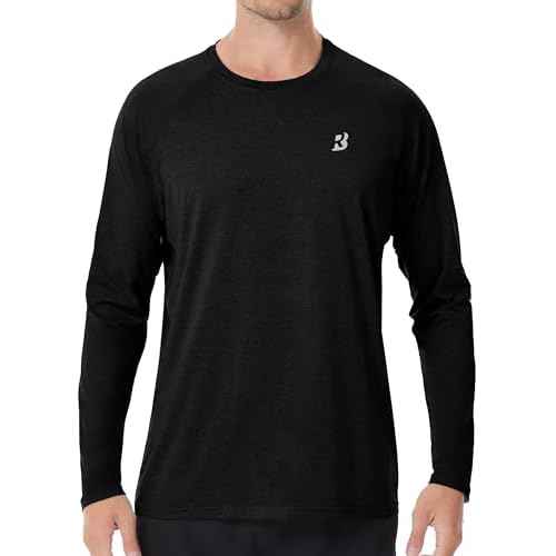 Roadbox UPF 50+ Sun Shirts for Men, UV Protection Long Sleeve Swim Shirt, Lightweight Rash Guard for Fishing Hiking Running
