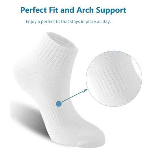 Irisbear Ankle Socks for Women, Cotton Gym Socks Thin Running Socks 5 Pairs