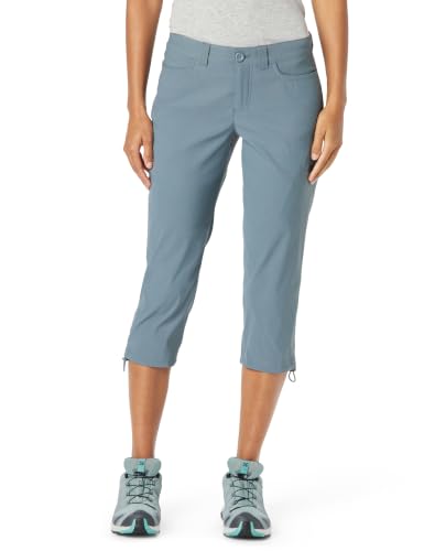 Eddie Bauer Womens Rainier Capri Pants - Graphite, 2 Talls