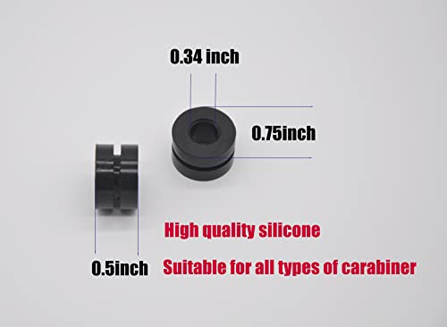 Silicone Carabiner Keeper Retainer for Climbing & Rigging - Variation 14
