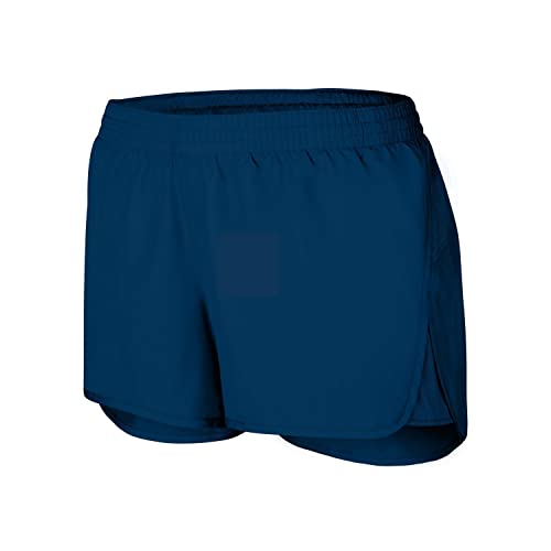 Women's Lightweight Running Shorts with Inner Brief - Navy, Small
