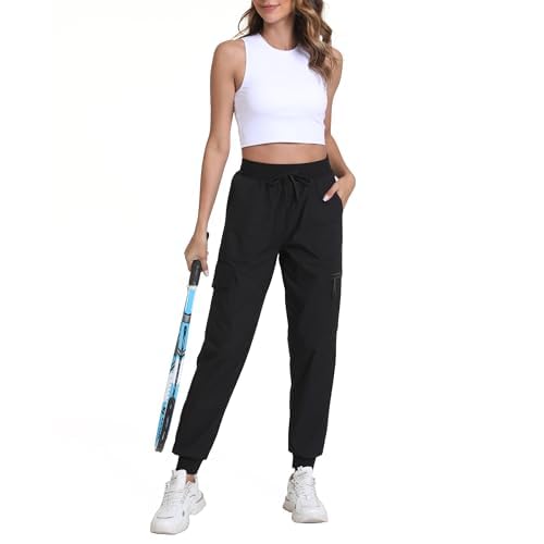 Women's Lightweight Cargo Pants with Pockets Stretchy Quick Dry Hiking Pants for Travel Casual Outdoor