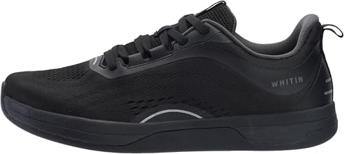 WHITIN Women's Wide Toe Box Zero Drop Road Running Shoes 8.5 All Black