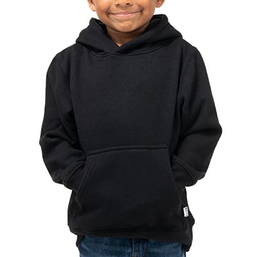 Pro Club Youth Fleece Pullover Hoodie Small Black - Warm & Durable Sweatshirt