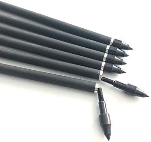 GPP Archery Carbon 30-Inch Targeting/Hunting Arrows Field Points Replaceable Tips for Recuve Bow & Compound Bow