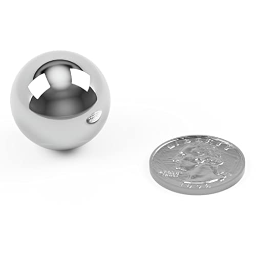 BC Precision 1” Inch Steel Ball Bearings – (50 Pack) Monkey Fist Cores for Tactical Paracord Projects, Self-Defense, EDC, and DIY Crafting
