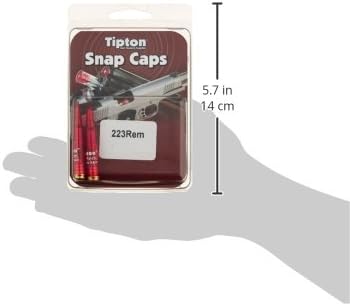 Tipton Rifle Snap Caps with False Primer and Reusable Construction for Dry-Firing, Practice and Safe Firearm Storage, 2 Pack